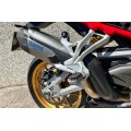 CNC Racing Carbon Fiber Lower Exhaust Pipe Guard for the Akrapovic Full System for the Ducati Multistrada V4 / S / Sport / Pikes Peak CNC Racing Carbon Fiber Lower Exhaust Pipe Guard for the Akrapovic Full System for the Ducati Multistrada V4 / S / Sport / Pikes Peak